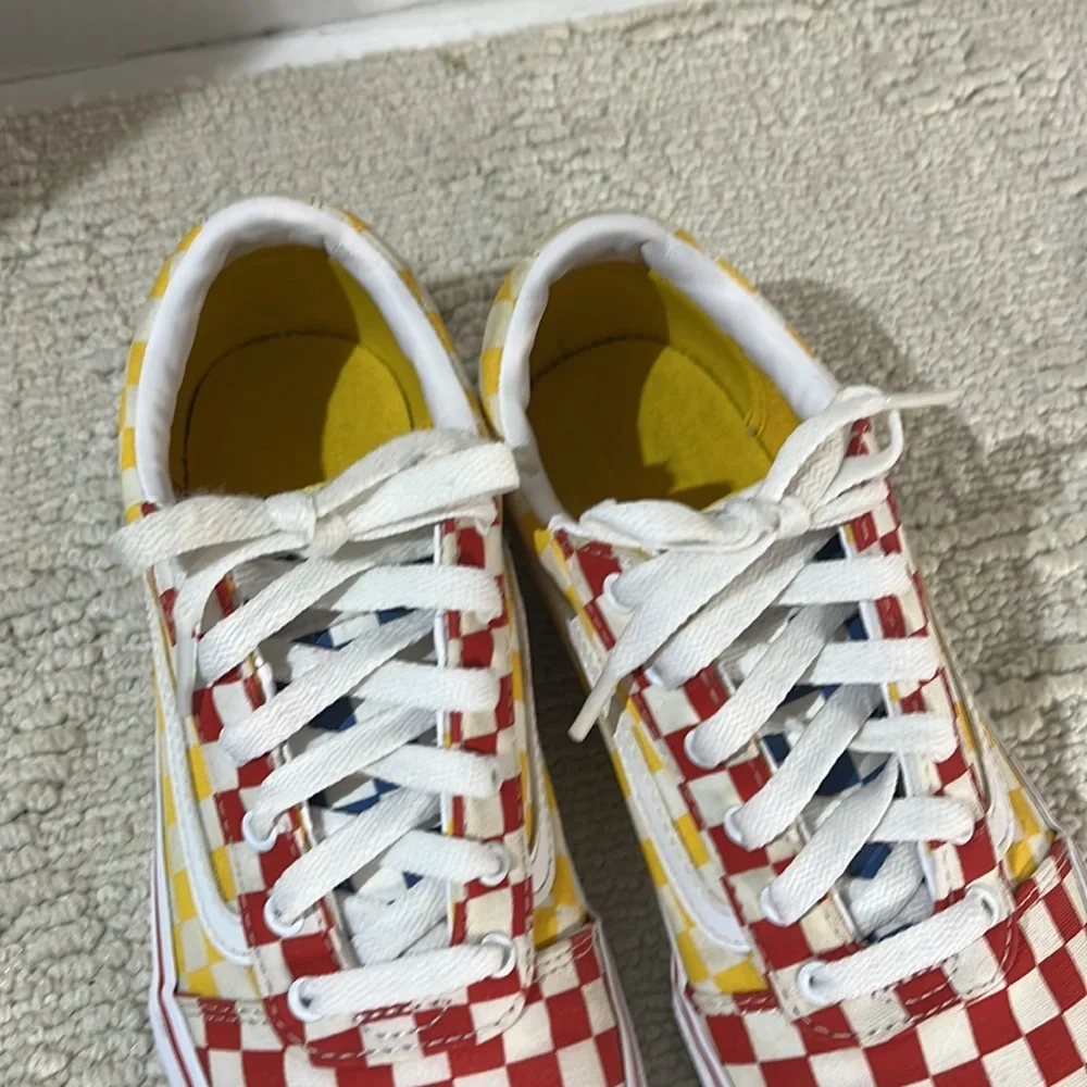 Vans multicolor size 5 youth good Condition - Picture 10 of 12